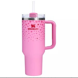 Stanley 40 oz sweet hearts tumbler in pink brand new